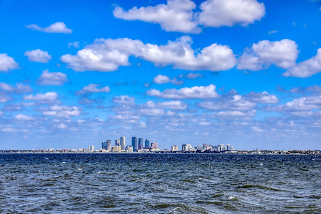 Tampa Skyline across the Tampa Bay